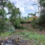 Kerja2 mencuci tapak untuk pembinaan Masjid Nurul Iman, Kg Alor Jernih 15