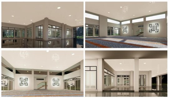 lukisan dan plan bangunan masjid nurul iman alor jernih 3